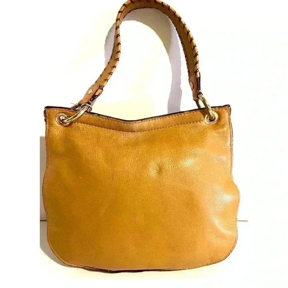 Michael Kors brown/ mustard  satchel handbag